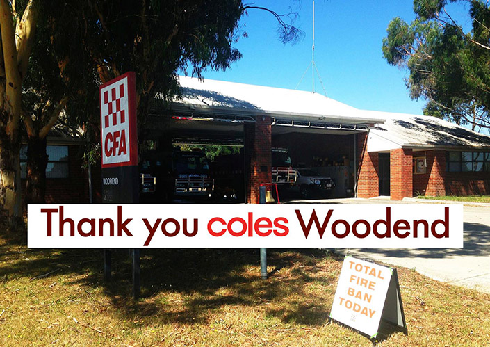 THANK YOU COLES WOODEND