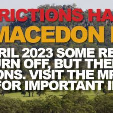 fIRE RESTRICTIONS HAVE ENDED IN THE MACEDON RANGES